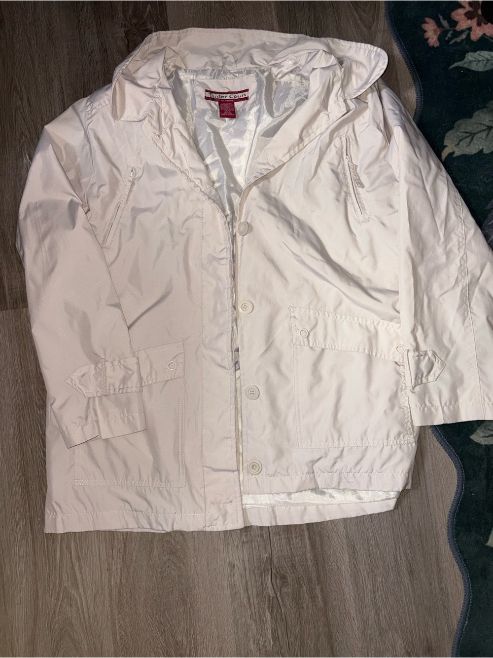 Tudor Court Women's Light Cream Rain Coat